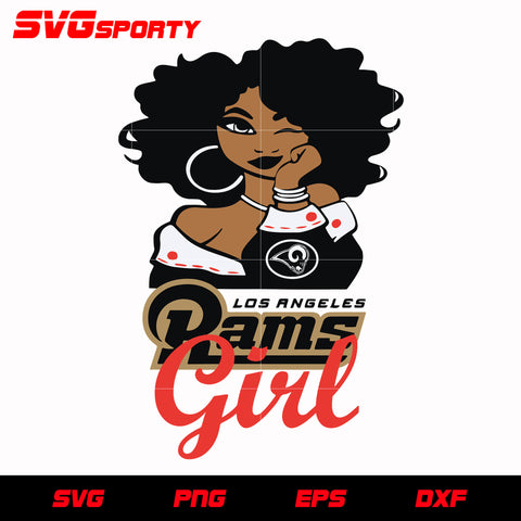 Los Angeles Rams Girl svg, nfl svg, eps, dxf, png, digital file