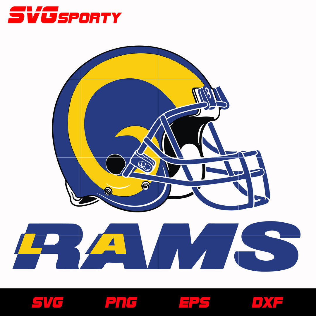 los-angeles-rams-nfl-football-team-vector-in-the-svg-file-format-for-cut-svg-sporty for Free Printable La Rams Logo Los Angeles Rams - NFL Football Team vector in the SVG file format for cut – SVG Sporty for Free Printable La Rams Logo