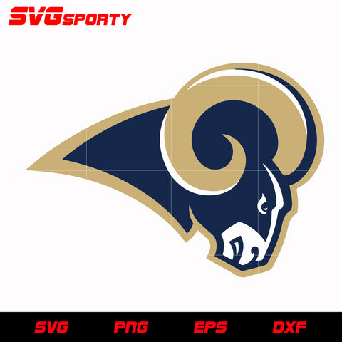 La Rams Logo Dxf Los Angeles Rams - NFL Football Team vector in the SVG file format for ...