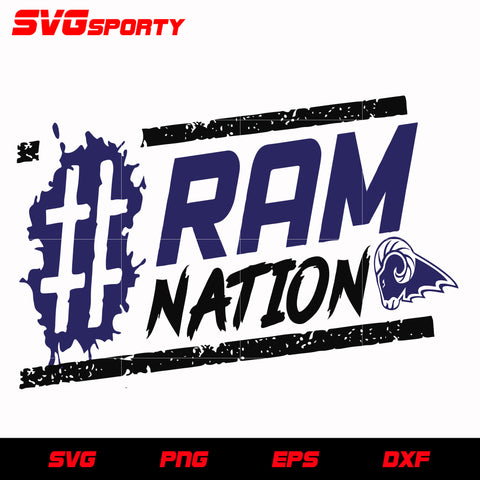 Los Angeles Rams Nation svg, nfl svg, eps, dxf, png, digital file