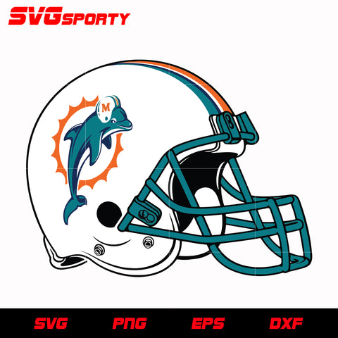 Miami Dolphins Helmet svg, nfl svg, eps, dxf, png, digital file