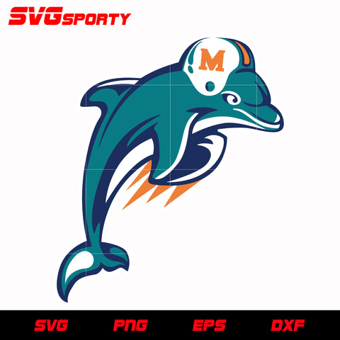 Miami Dolphins Mascot Logo svg, nfl svg, eps, dxf, png, digital file