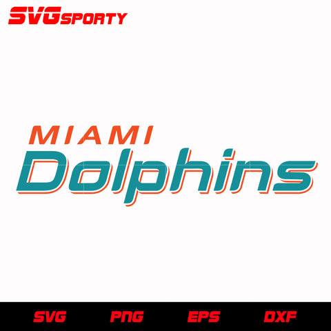 Miami Dolphins Text Logo 2 svg, nfl svg, eps, dxf, png, digital file