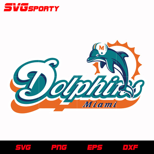 Vintage Miami Dolphins Football PNG Sublimation File