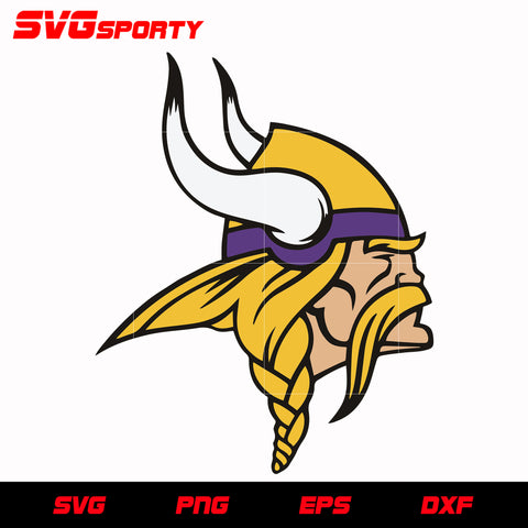Minnesota Vikings Mascot Logo svg, nfl svg, eps, dxf, png, digital file