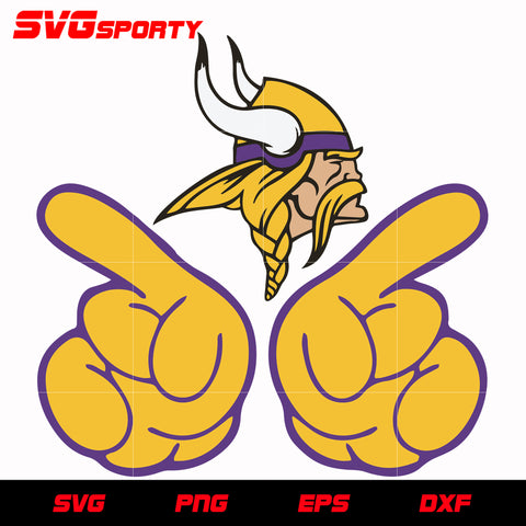 Minnesota Vikings No.1 svg, nfl svg, eps, dxf, png, digital file
