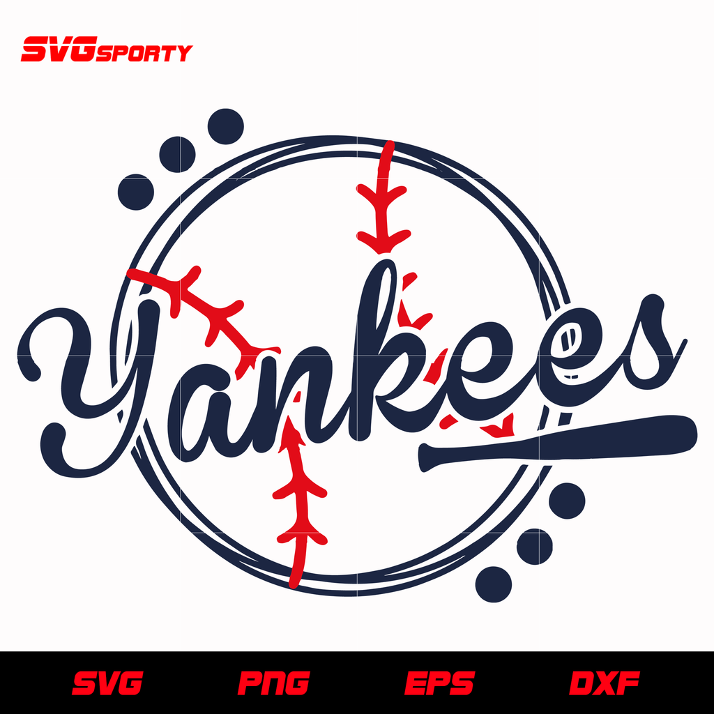 New York Yankees Logo Circle svg, mlb svg, eps, dxf, png, digital file – SVG  Sporty