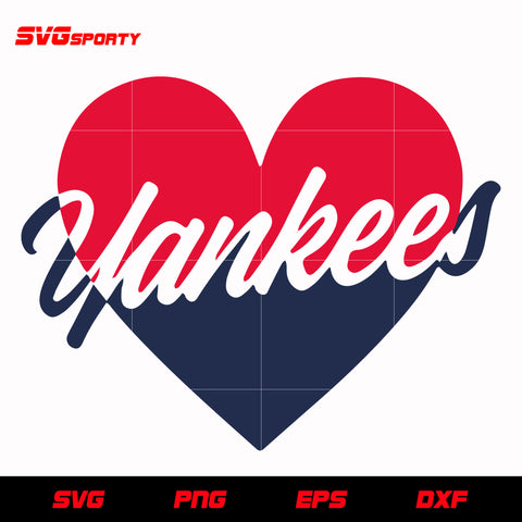 New York Yankees In My Heart svg, mlb svg, eps, dxf,  png, digital file