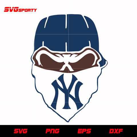 New York Yankees Skull svg, mlb svg, eps, dxf,  png, digital file