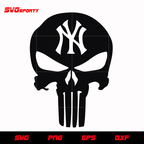 New York Yankees Skull Logo svg, mlb svg, eps, dxf,  png, digital file