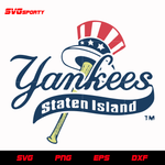 New York Yankees Staten Island svg, mlb svg, eps, dxf,  png, digital file