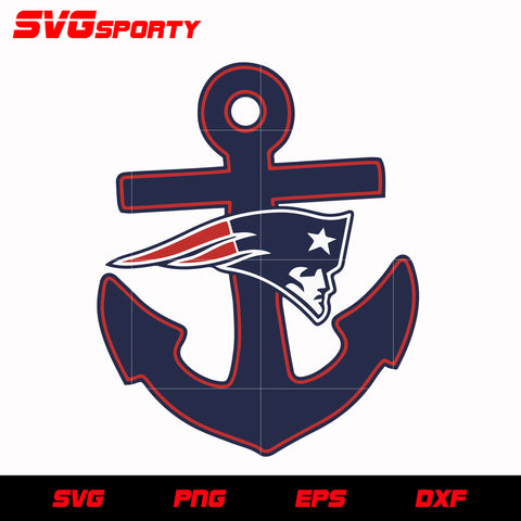 New England Patriots Anchor svg, nfl svg, eps, dxf, png, digital file