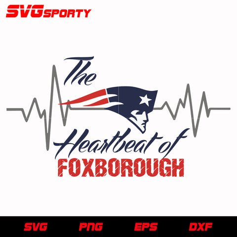 New England Patriots Heartbeat svg, nfl svg, eps, dxf, png, digital file