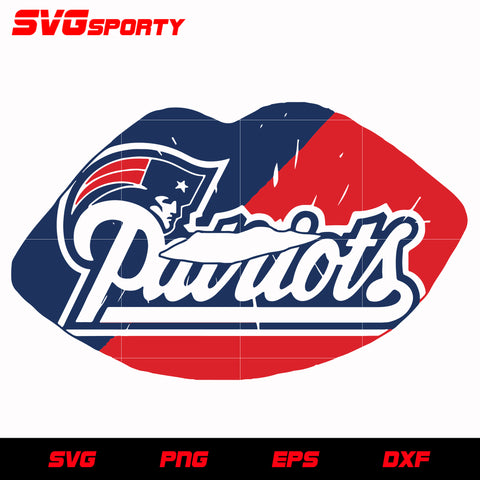 New England Patriots Lip svg, nfl svg, eps, dxf, png, digital file