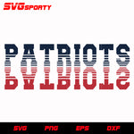 New England Patriots Mirrored Text svg, nfl svg, eps, dxf, png, digital file