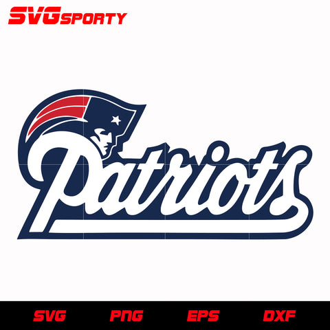 New England Patriots Text Logo svg, nfl svg, eps, dxf, png, digital file