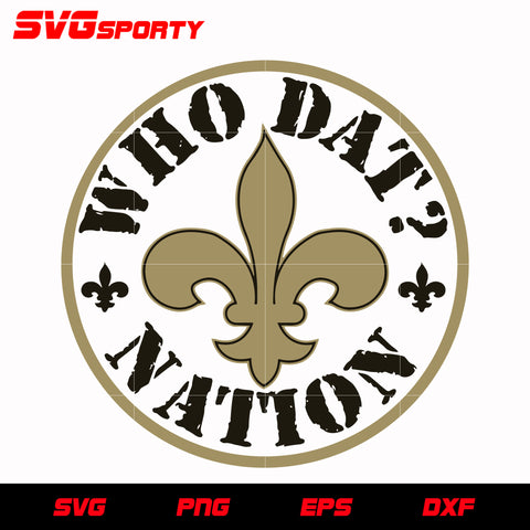 New Orleans Saints Circle Logo 2 svg, nfl svg, eps, dxf, png, digital file