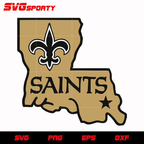 New Orleans Saints Map svg, nfl svg, eps, dxf, png, digital file
