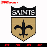 New Orleans Saints Shield Logo svg, nfl svg, eps, dxf, png, digital file