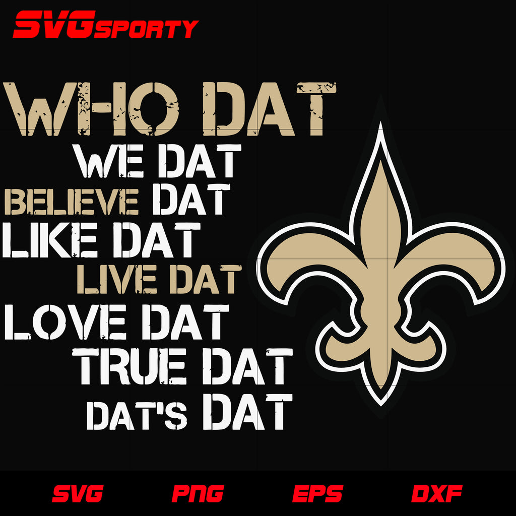 Who Dat New Orleans Saints Logo New Orleans Saints | Logo Brands