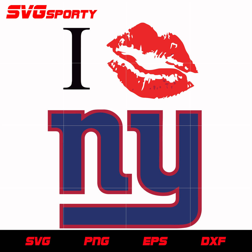 New York Giants Love Svg Heart New York Giants Svg Nfl Svg