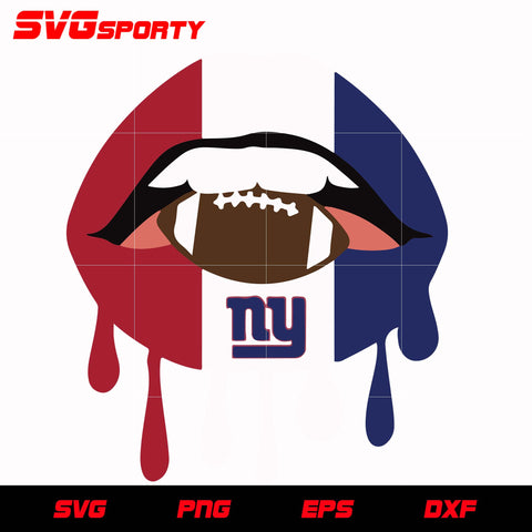 New York Giants Lip svg, nfl svg, eps, dxf, png, digital file