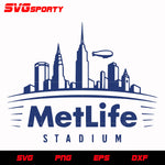 New York Giants Metlife Stadium svg, nfl svg, eps, dxf, png, digital file