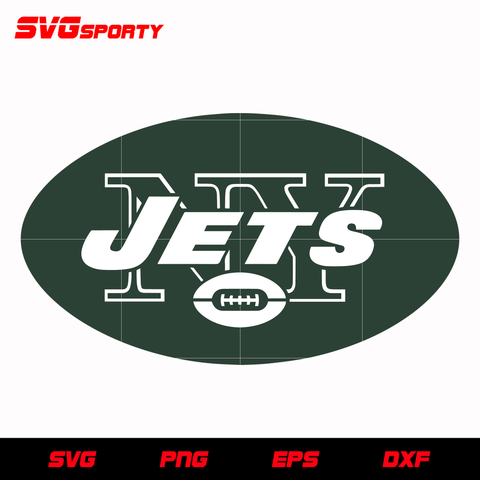New York Jets Primary Logo svg, nfl svg, eps, dxf, png, digital file