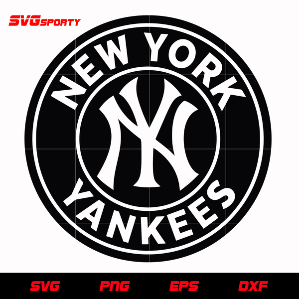 New York Yankees Logo Circle svg, mlb svg, eps, dxf, png, digital file ...