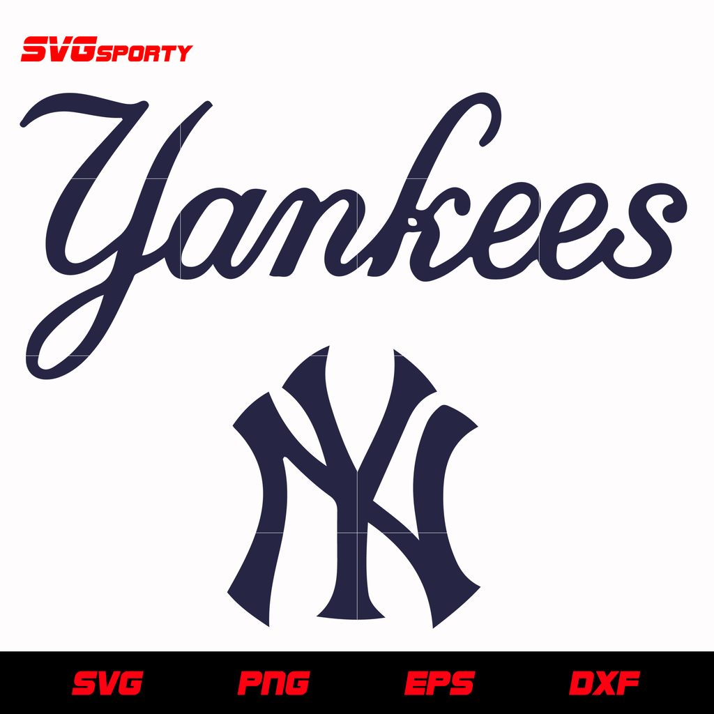 New York Yankees Text Logo svg, mlb svg, eps, dxf, png, digital file