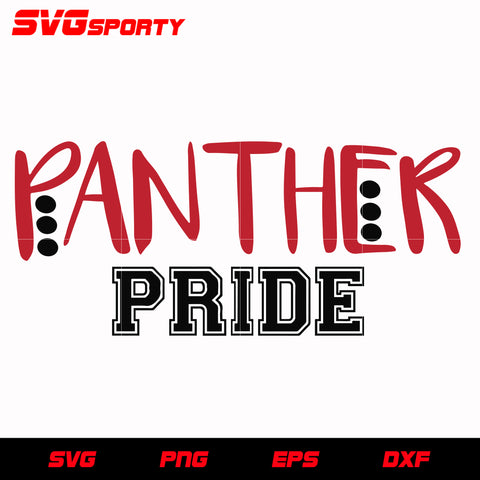 Panther Pride svg, nfl svg, eps, dxf, png, digital file