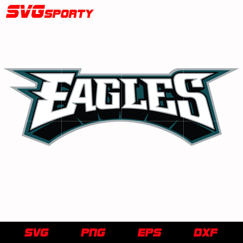 Philadelphia Eagles Text Logo svg, nfl svg, eps, dxf, png, digital file