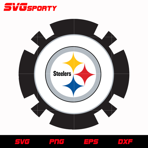Pittsburgh Steelers Coin Logo svg, nfl svg, eps, dxf, png, digital file