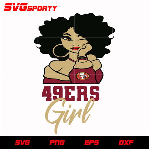 San Francisco 49ers Girl svg, nfl svg, eps, dxf, png, digital file