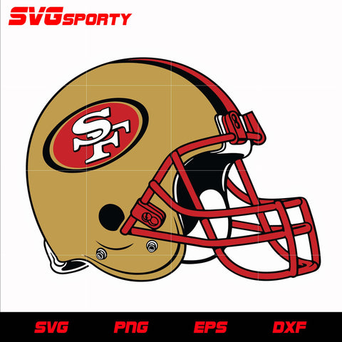 San Francisco 49ers Helmet svg, nfl svg, eps, dxf, png, digital file