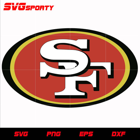 San Francisco 49ers Primary Logo svg, nfl svg, eps, dxf, png, digital file