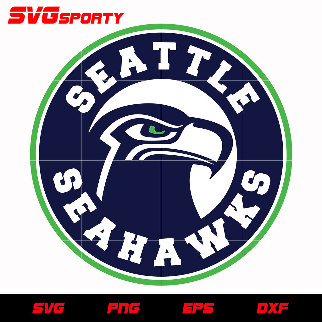 Seattle Seahawks logo Digital File (SVG cutting file + pdf+png+dxf)