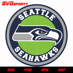 Seattle Seahawks Circle Logo svg, nfl svg, eps, dxf, png, digital file