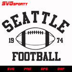 Seattle Seahawks Football 2 svg, nfl svg, eps, dxf, png, digital file