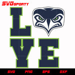 Seattle Seahawks Love svg, nfl svg, eps, dxf, png, digital file