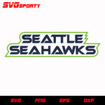 Seattle Seahawks Text Logo svg, nfl svg, eps, dxf, png, digital file