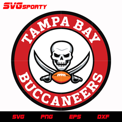 Tampa Bay Buccaneers Circle Logo 2 svg, nfl svg, eps, dxf, png, digital file