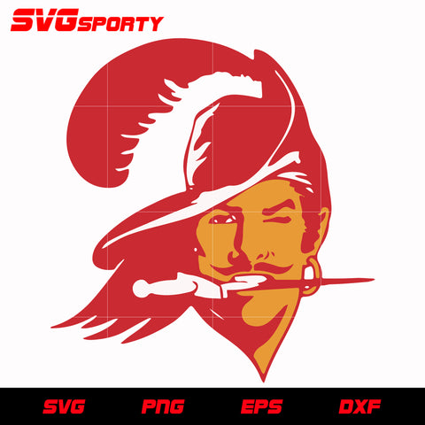 Tampa Bay Buccaneers Mascot Logo svg, nfl svg, eps, dxf, png, digital file