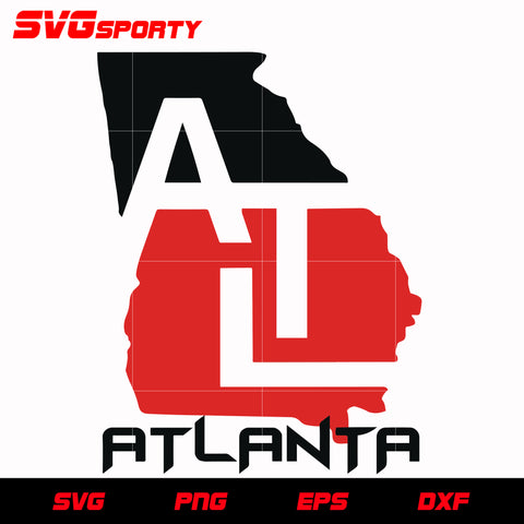 Atlanta Falcons Map svg, nfl svg, eps, dxf, png, digital file