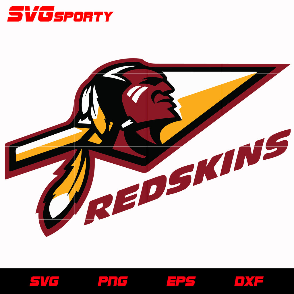 Washington Redskins Logo 2 svg, nfl svg, eps, dxf, png, digital file – SVG  Sporty
