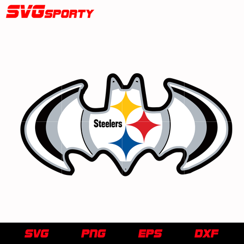 Pittsburgh Steelers Bat Logo svg, nfl svg, eps, dxf, png, digital file