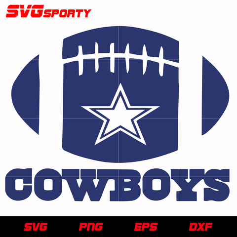 Dallas Cowboys Ball SVG, NFL svg, eps, dxf,  png, digital file